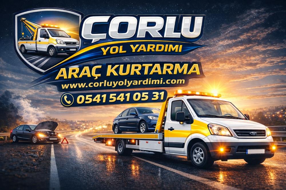 Çorlu araç kurtarma ve yol yardım hizmeti veren oto kurtarıcı çekici aracı