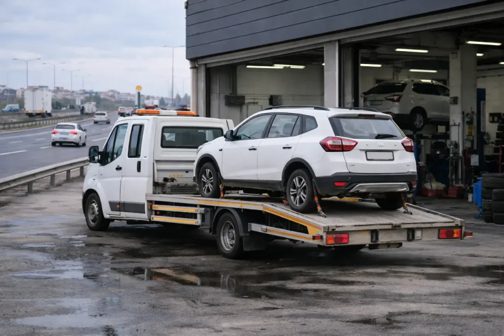 D100 Çorlu 7/24 oto çekici acil yol yardım Tekirdağ karayolu çekici hizmeti