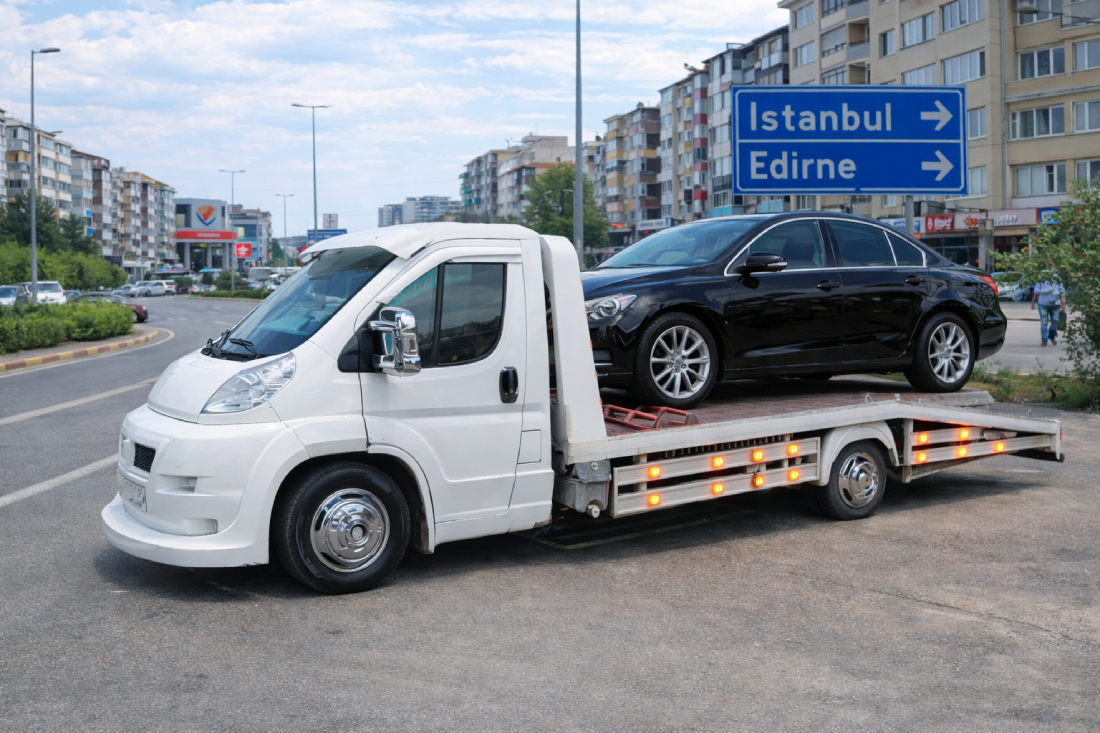 Çorlu’da oto çekici nasıl çağırılır sorusu için arızalanan aracın çekici yardımıyla taşınması